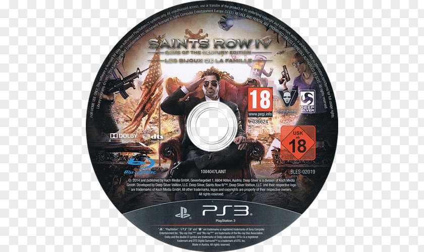 Saints Row 3 Art IV PlayStation STXE6FIN GR EUR PAL Region DVD PNG