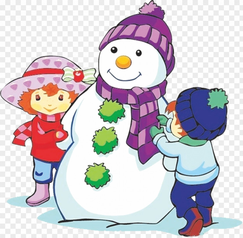 Heap Snow People Snowman Cartoon Illustration PNG