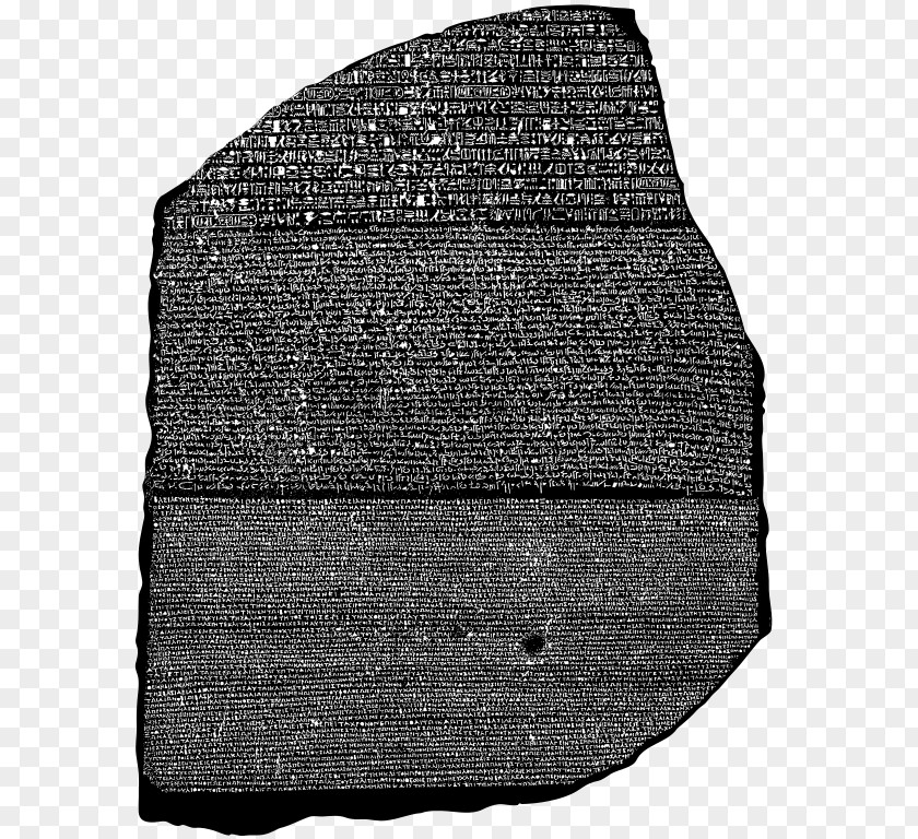 Rosetta Stone Ancient Egypt Wikipedia Stele PNG
