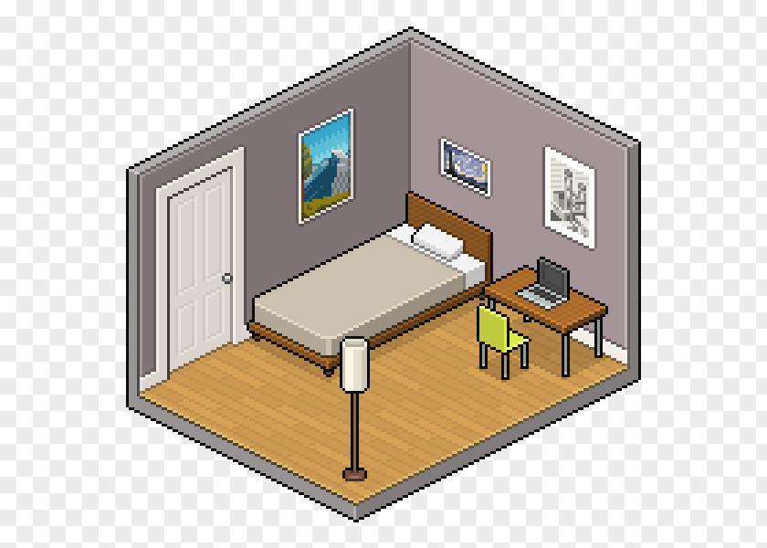 Building Pixel Art Isometric Projection Interior Design Services Video Game Graphics PNG