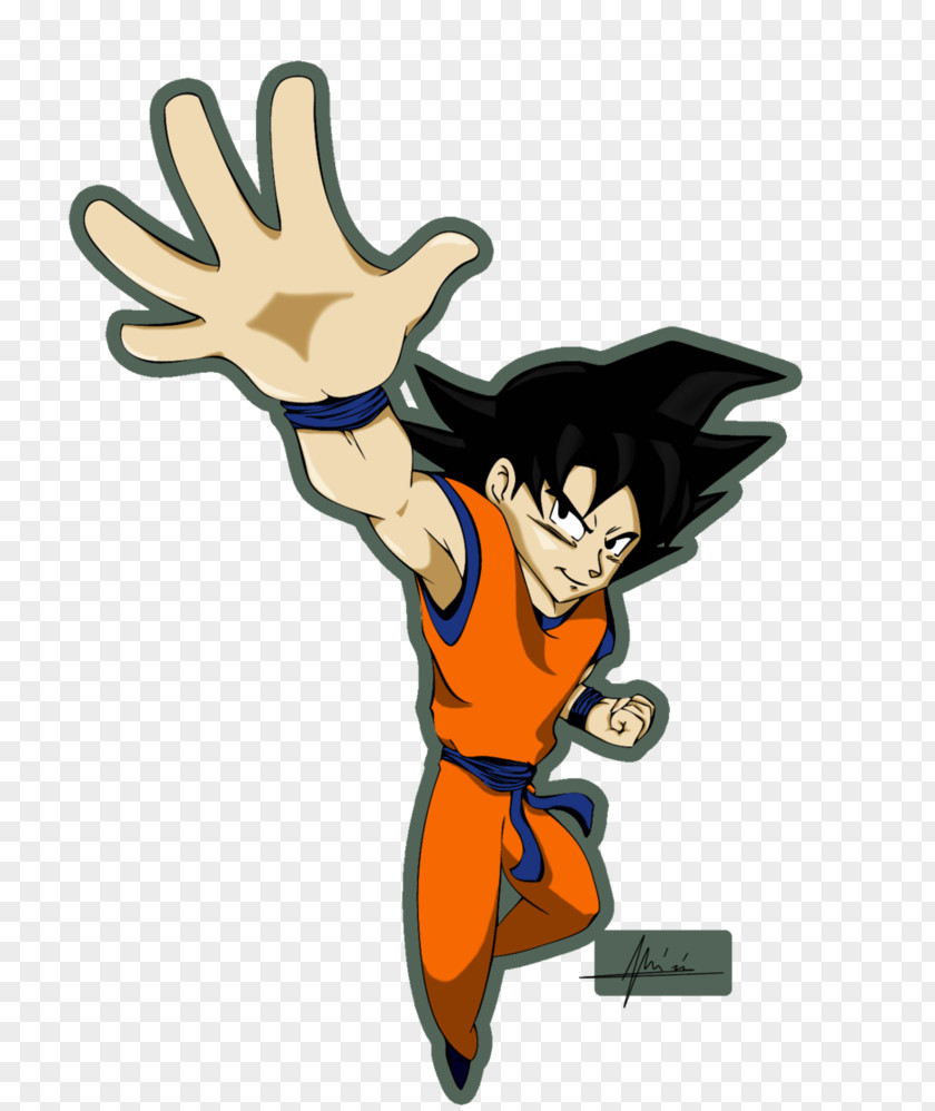 Degradados Finger Digital Art Goku PNG