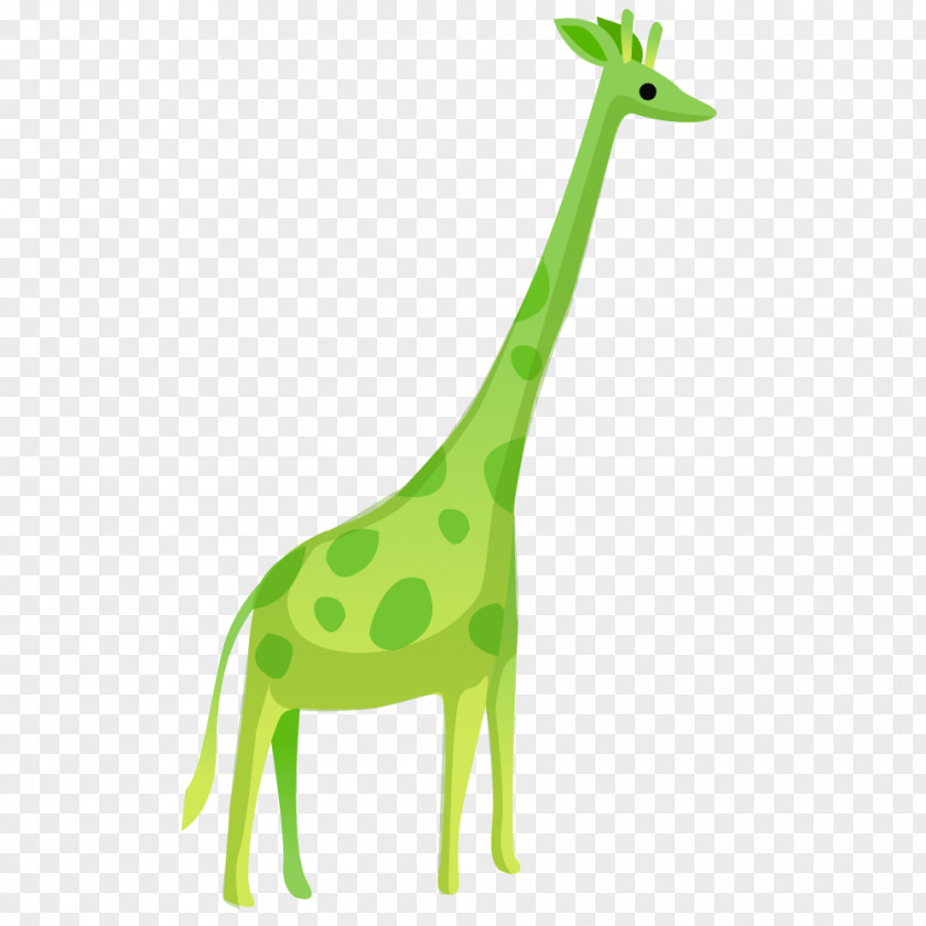 Green Giraffe Clip Art Fauna Pattern Terrestrial Animal PNG