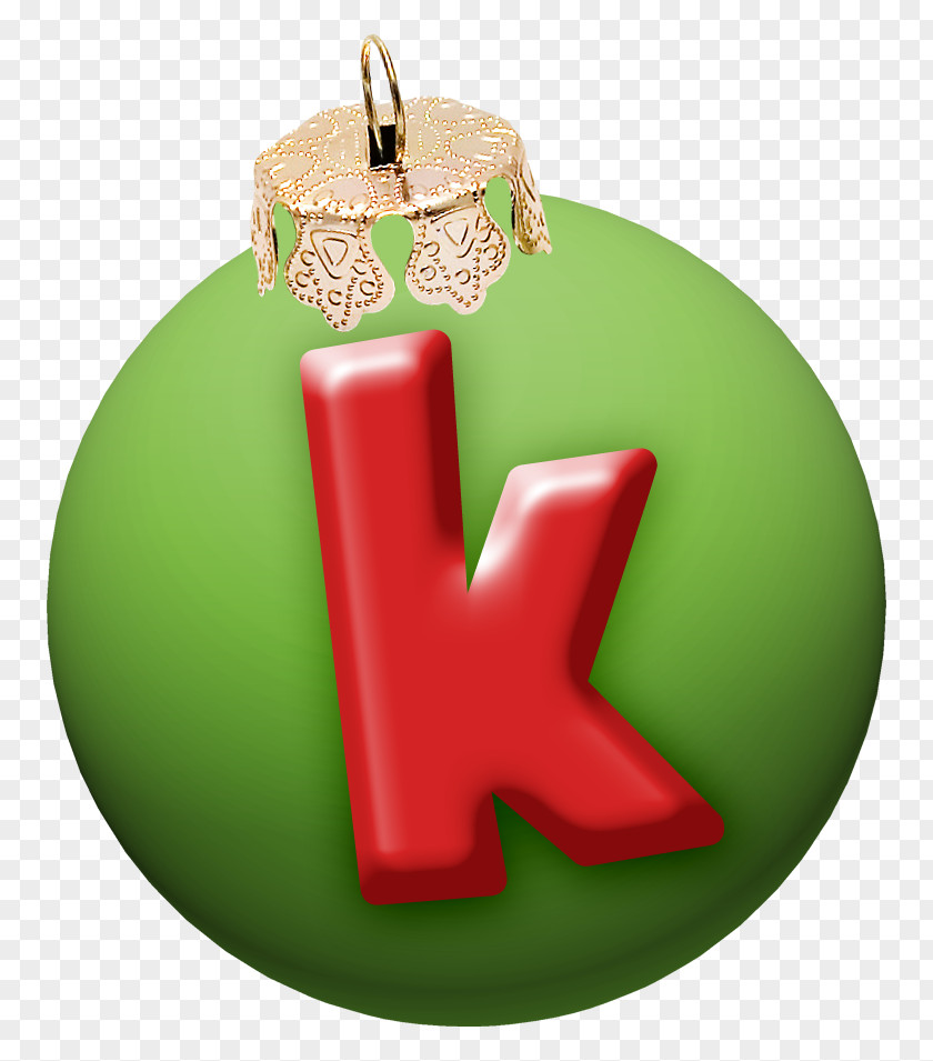K Christmas Ornament Clip Art PNG