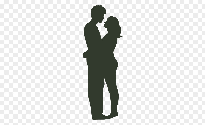 Men And Women Silhouette Kiss Love PNG