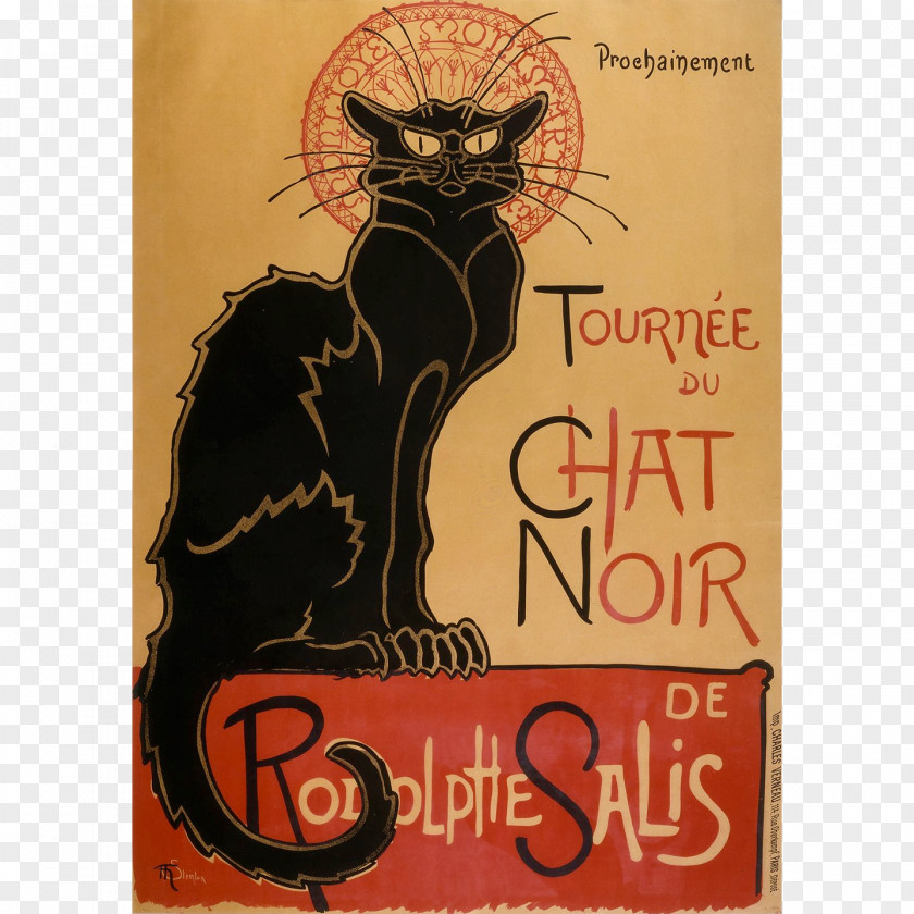 Painting Le Chat Noir Tournée Du AllPosters.com Art PNG