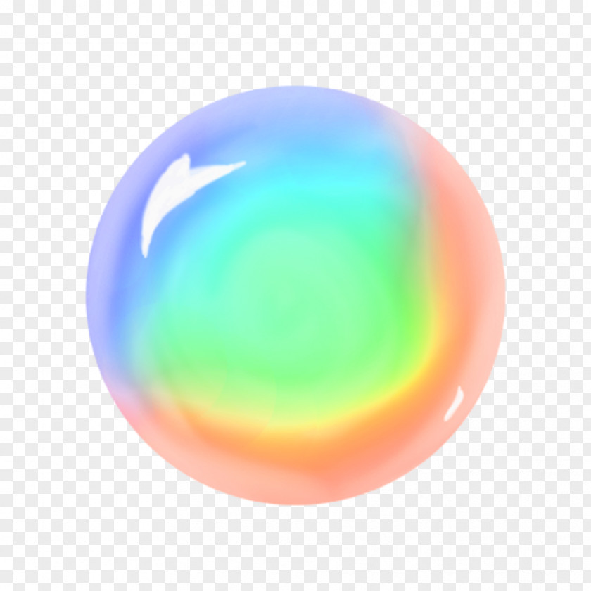 Rainbow Orb Sphere Color PNG