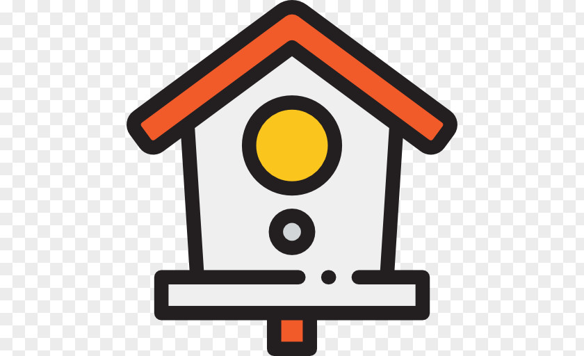 Bird House Flat Design Clip Art PNG