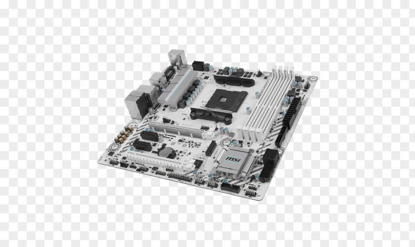 Computer Socket AM4 MSI B350M MORTAR ARCTIC MicroATX DDR4 SDRAM Motherboard PNG