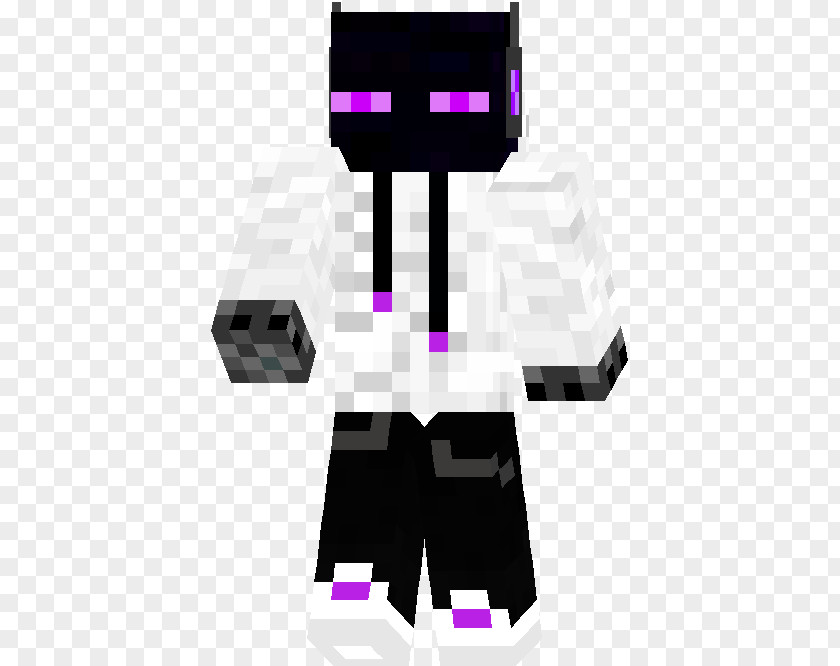 Enderman Minecraft Skin Game Red PNG