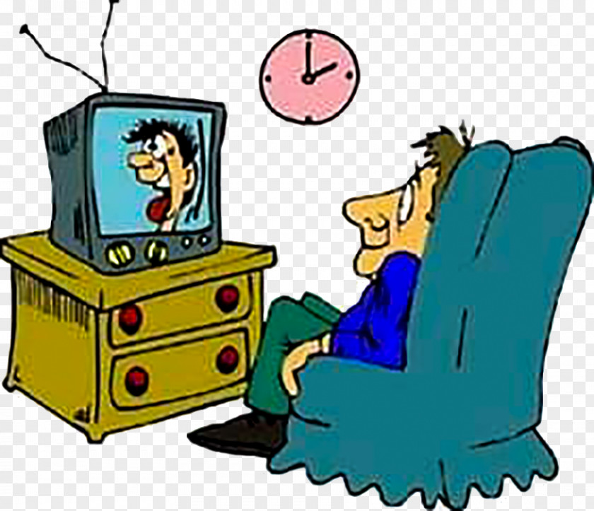 Men Watch TV Television Show Diagnose Clip Art PNG