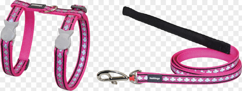 Pink Glare Leash Cat Dog Collar Harness PNG