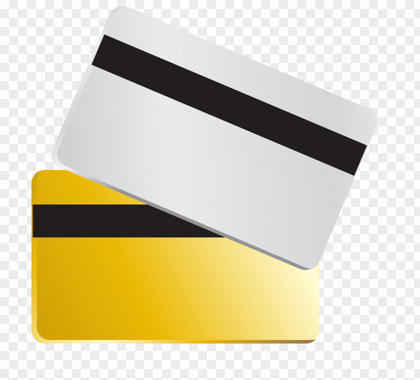 Bank Card Vector Template Brand Rectangle Yellow PNG