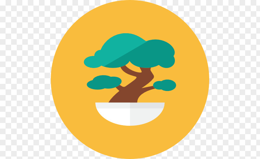 Bonsai Icon Design PNG