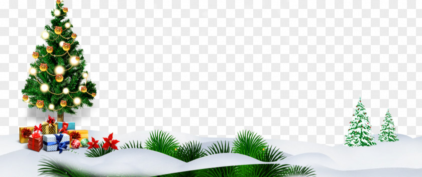 Christmas Tree Background Material PNG