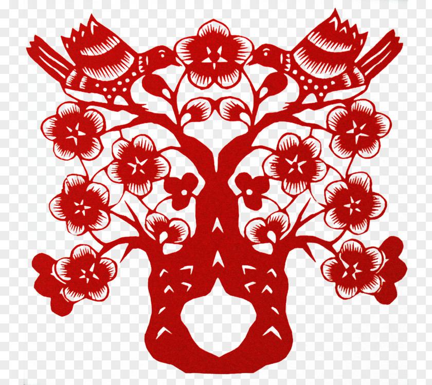 Creative Paper-cut Chinese New Year Festive Videos Papercutting Paper Cutting Fu PNG