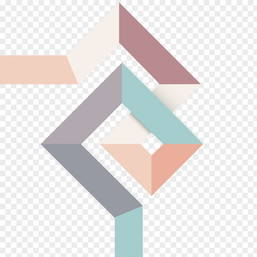 Abstract Diamond Shaped Picture Material Rhombus Geometry PNG