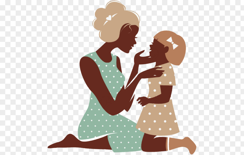 Child Mother Daughter Illustration Image PNG