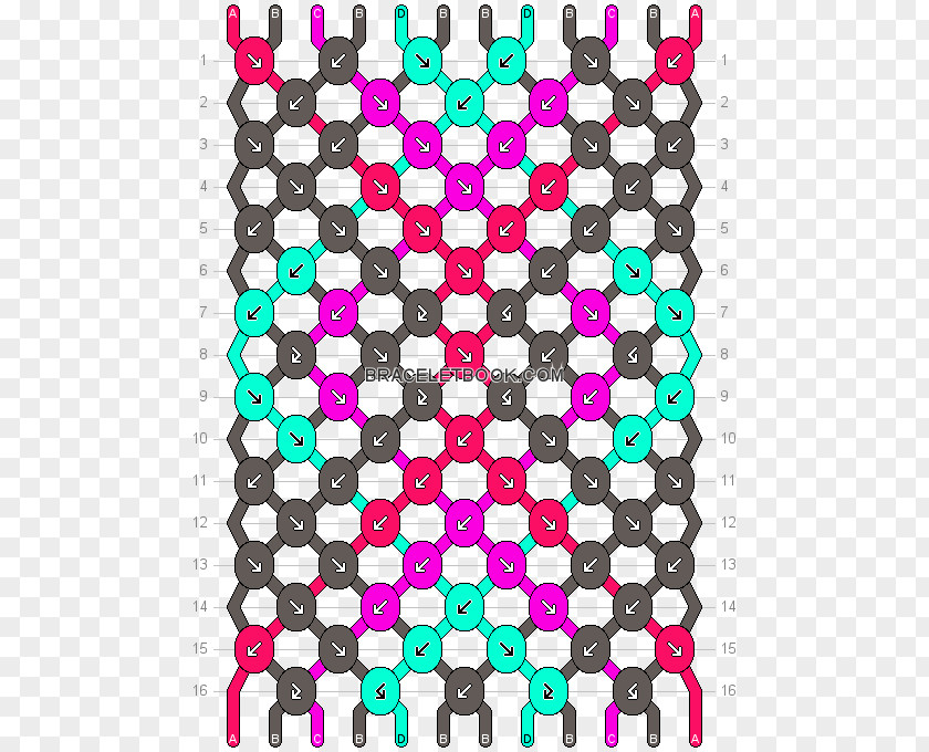 Diamond Friendship Bracelet Pattern Tube Top Polka Dot PNG