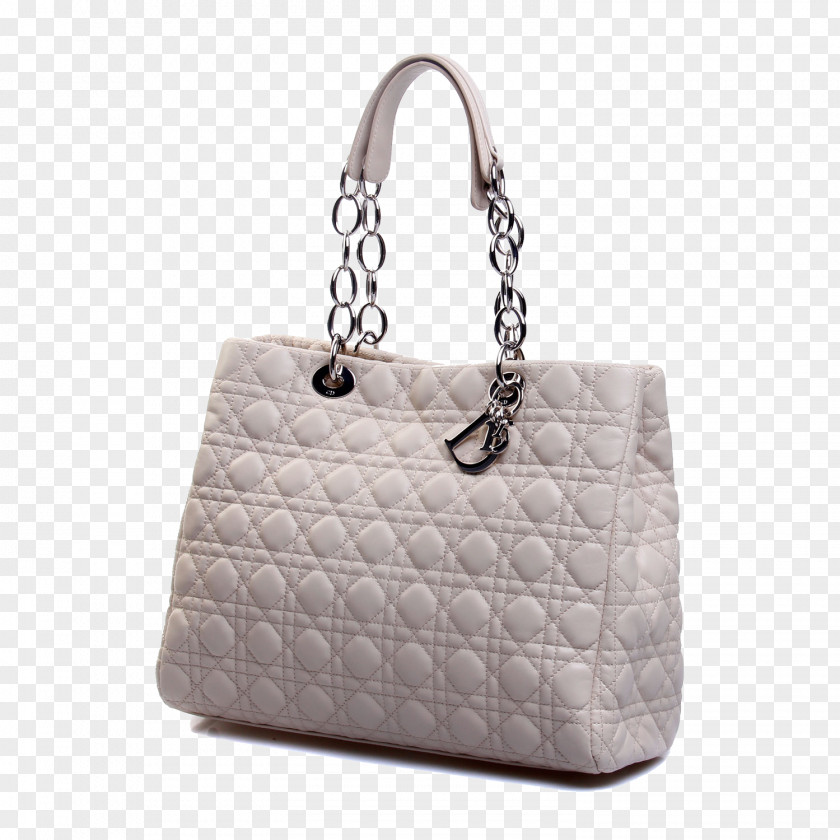 Dior Handbag Quilted White Tote Bag Christian SE PNG