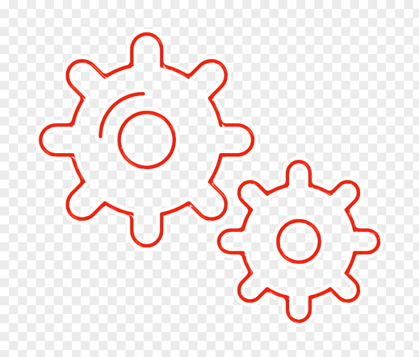 Line Art Tool Icon Adjustment Configuration Gears PNG