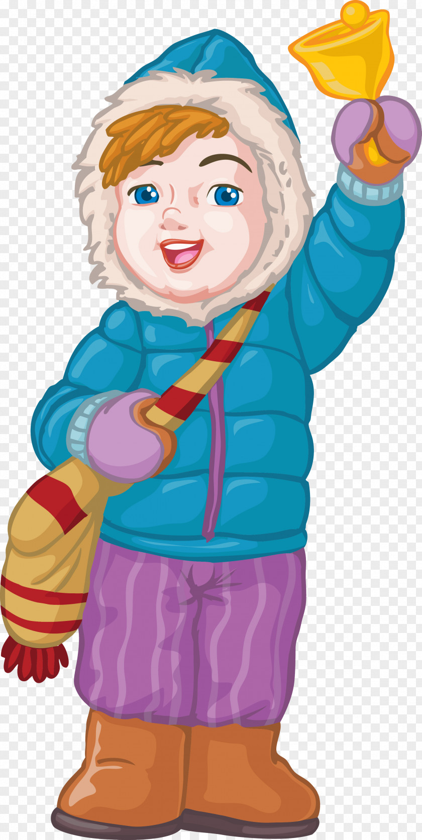 Winter Clothes Child Clip Art PNG