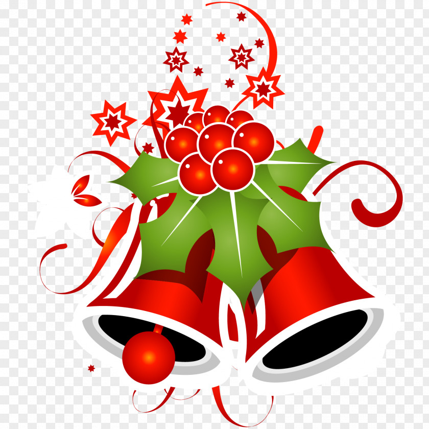 Bunga Lonceng Merah Clip Art Santa Claus Christmas Day Image PNG