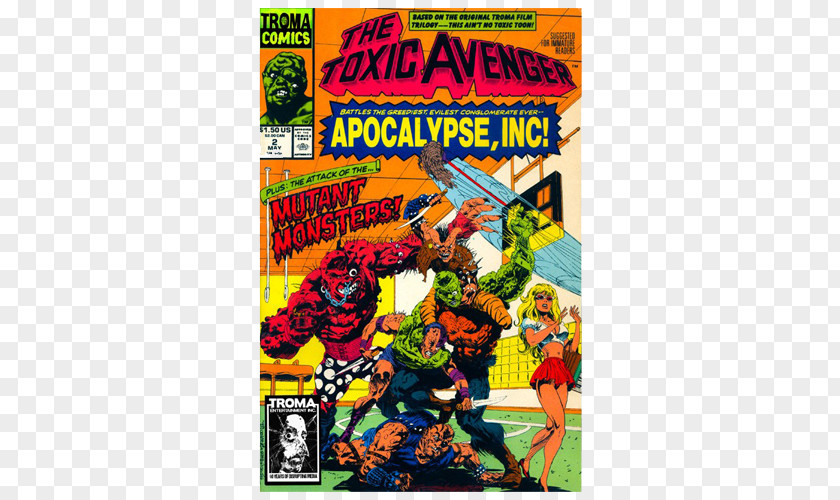 Comic Book Marvel Comics The Toxic Avenger Troma Entertainment PNG