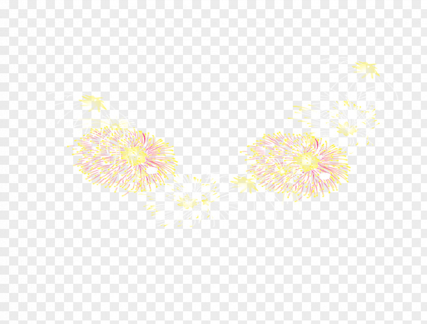Fireworks Yellow Pattern PNG