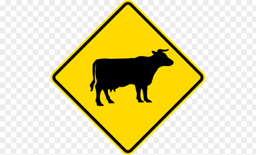 Road Cattle Traffic Sign Transport Warning PNG