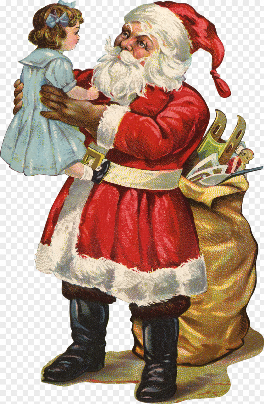 Santa Claus Ded Moroz Christmas Card Gift PNG