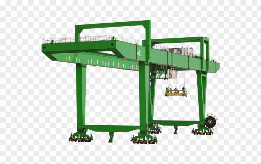 Crane Container Gantry Rail Transport Intermodal PNG