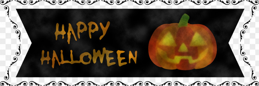 Happy Halloween Banner PNG