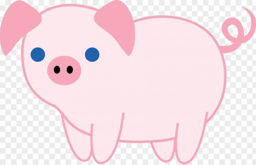 Sticker Animal Figure Pig Cartoon PNG