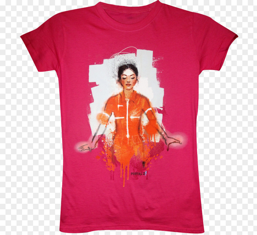 T-shirt Portal 2 Chell Sleeve PNG