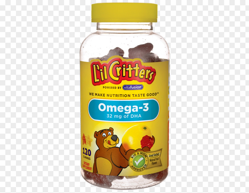 Vitamin Fruit Dietary Supplement Gummi Candy Acid Gras Omega-3 Fish Oil Docosahexaenoic PNG