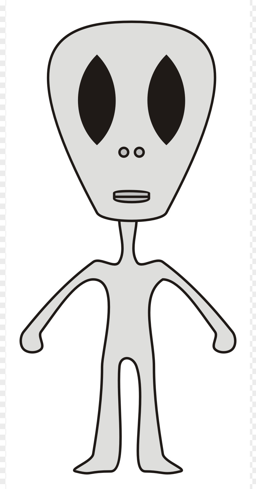 Alien Grey Extraterrestrial Life Drawing PNG