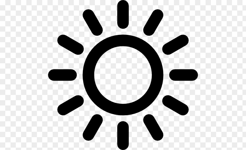 Black Sun Icon Design PNG