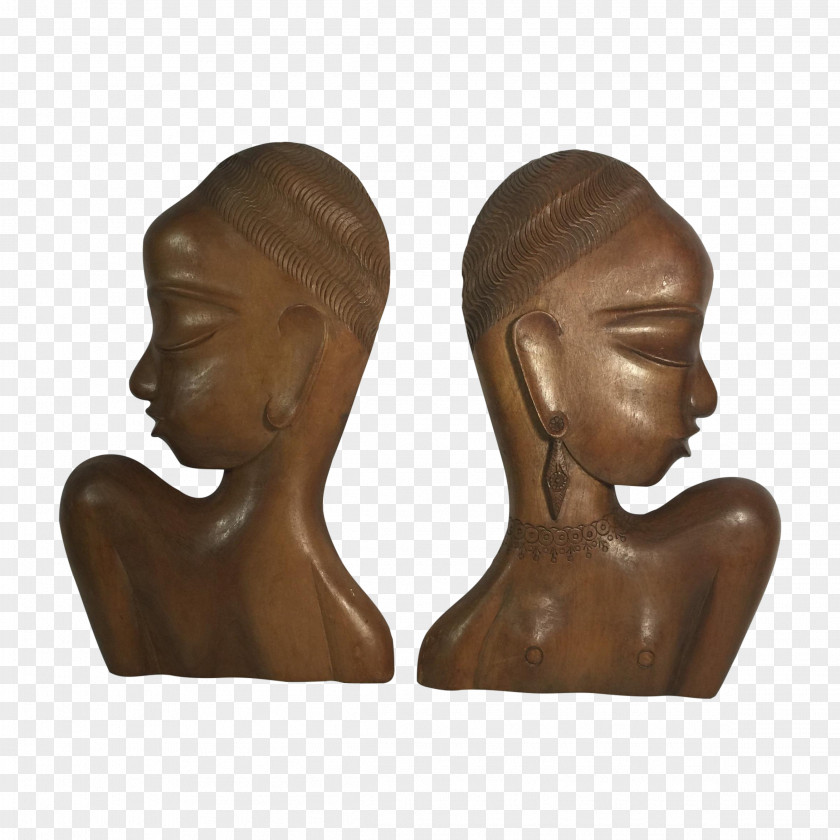 Bronze Sculpture Forehead Bust PNG