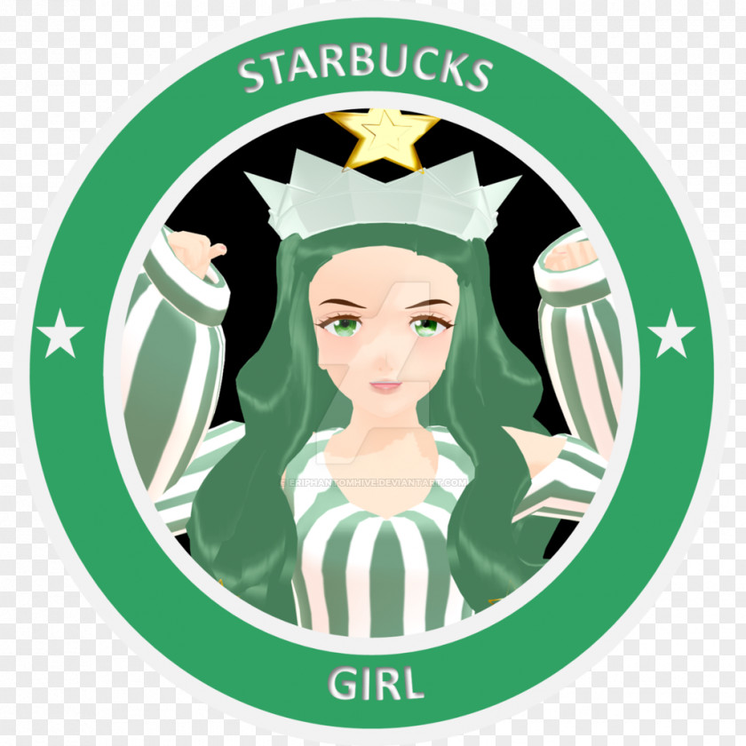 Sturbucks Starbucks Coffee Logo Woman PNG
