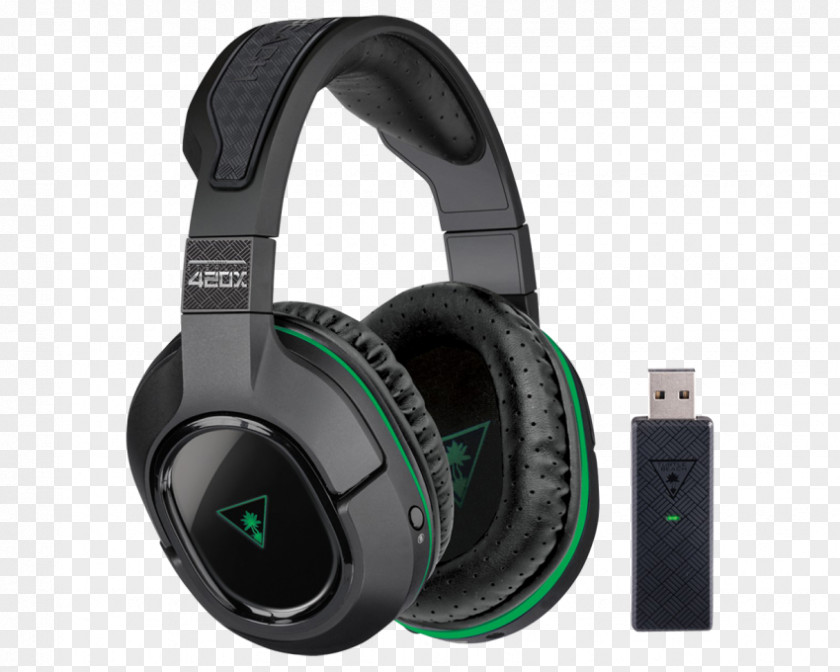 Xbox 360 Wireless Headset Turtle Beach Ear Force Stealth 450 500P DTS Headphones 7.1 Surround Sound PNG