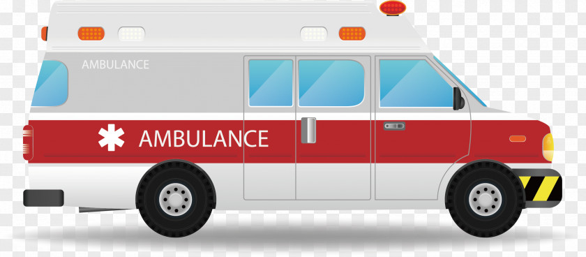 Ambulance Vector Painted Car Fire Engine Illustration PNG