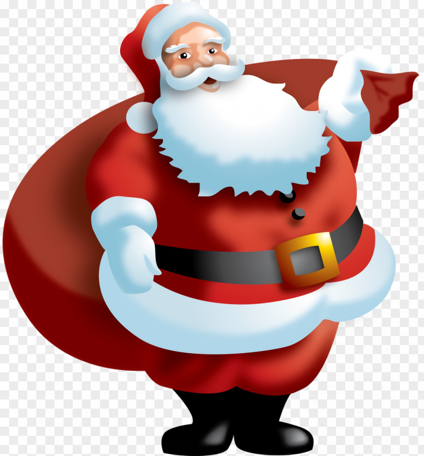 Cartoon Father Christmas Santa Claus Saint Nicholas PNG
