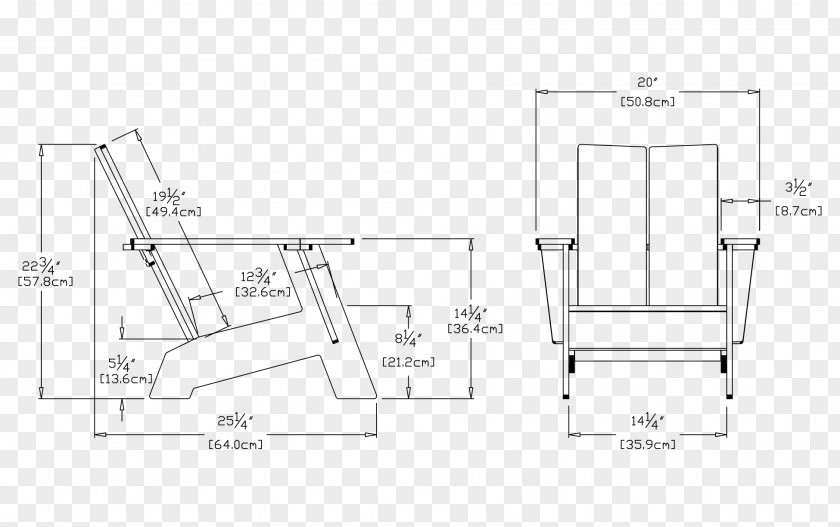 Chair Floor Plan Angle PNG