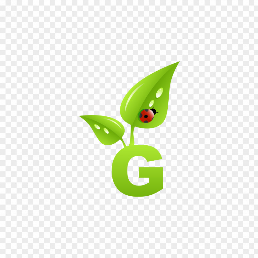 Green Leaf Letter G Marketing Business PNG