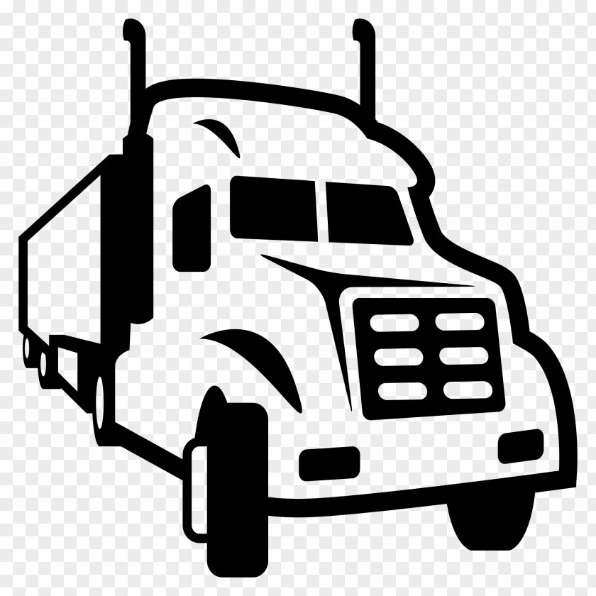 Line Art Truck Racing Cartoon Book PNG