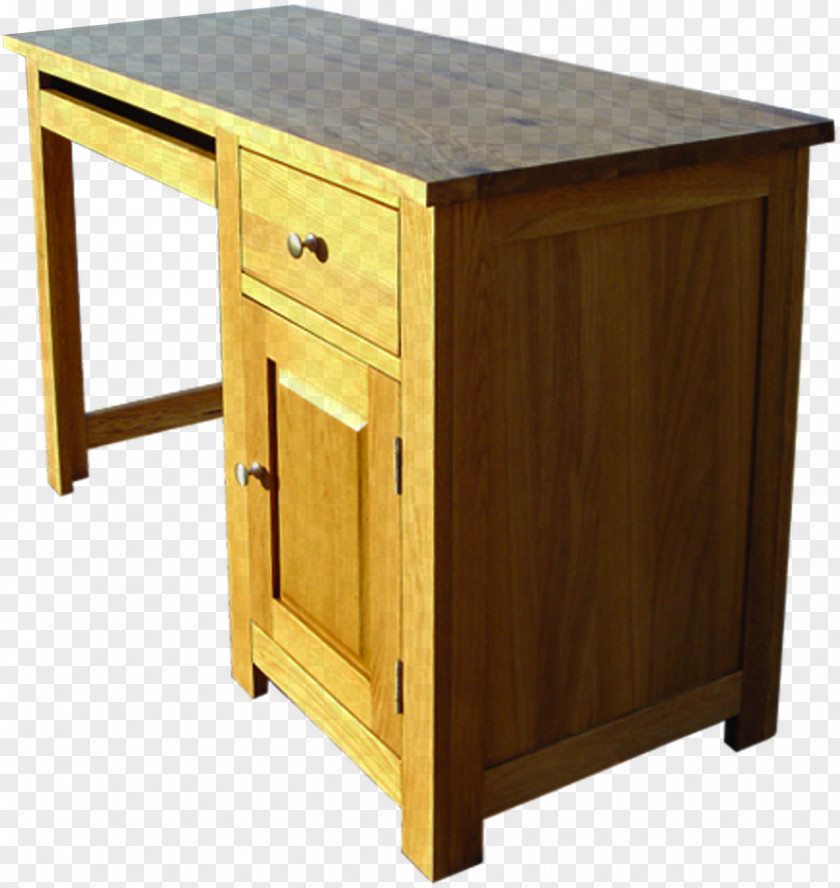 Oak Table Furniture Writing Desk Drawer PNG