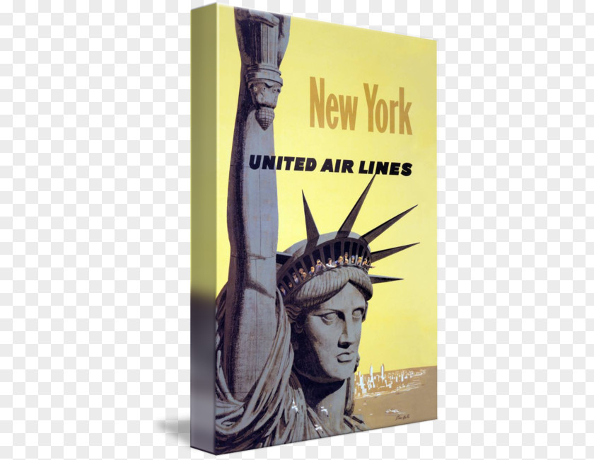 Travel Posters Statue Of Liberty Poster United Airlines American PNG