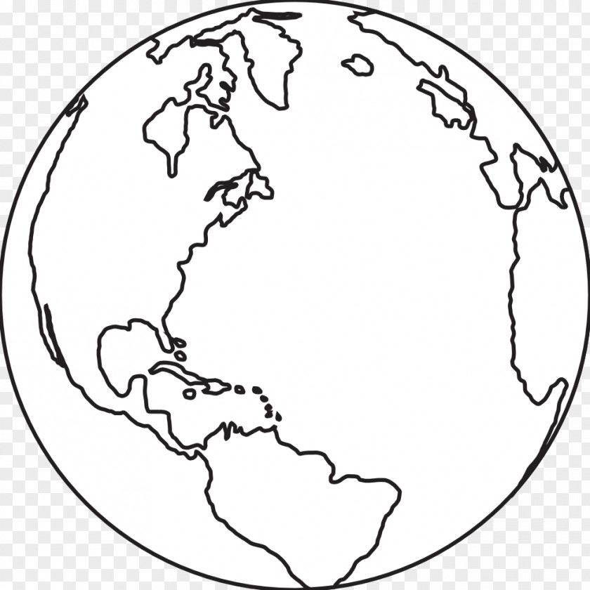 Black And White Earth Clip Art PNG