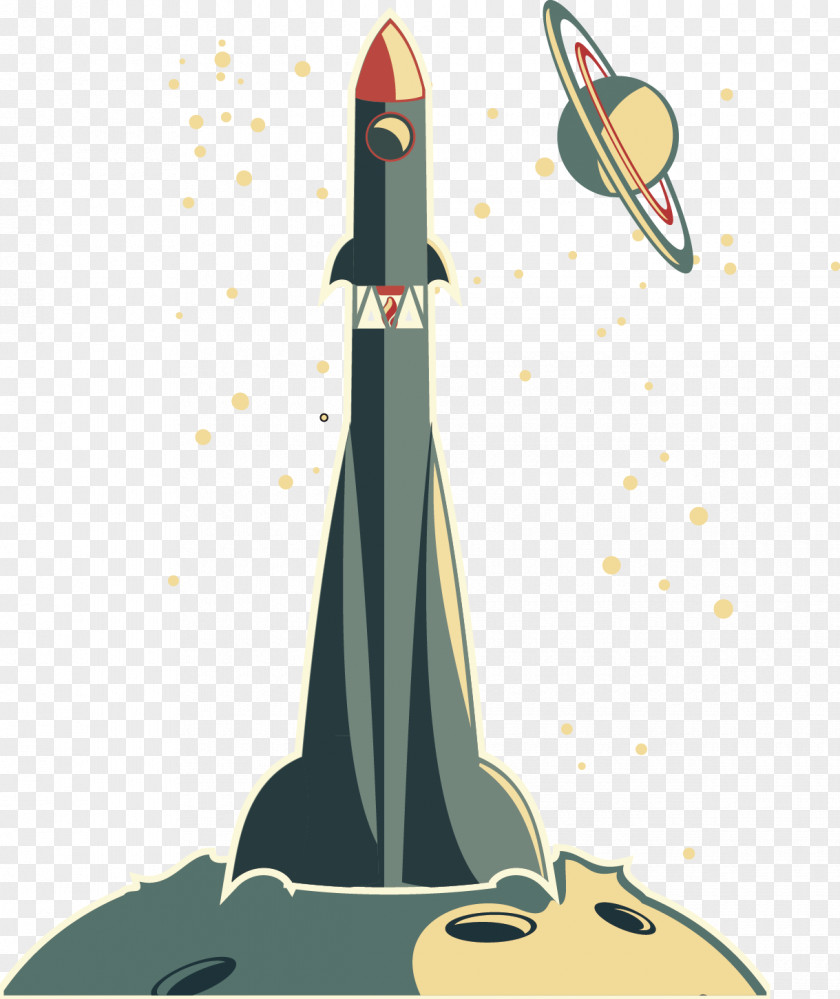 Rocket Spacecraft Aerospace Illustration PNG