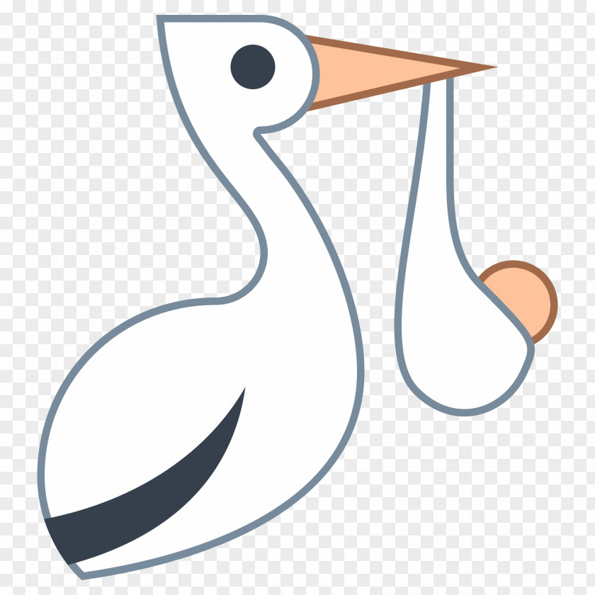 Cartoon Stork Beak Bird Wing Clip Art PNG